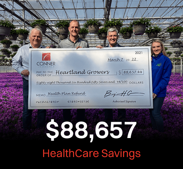 Heartland Growers, Westfield, IN savings check